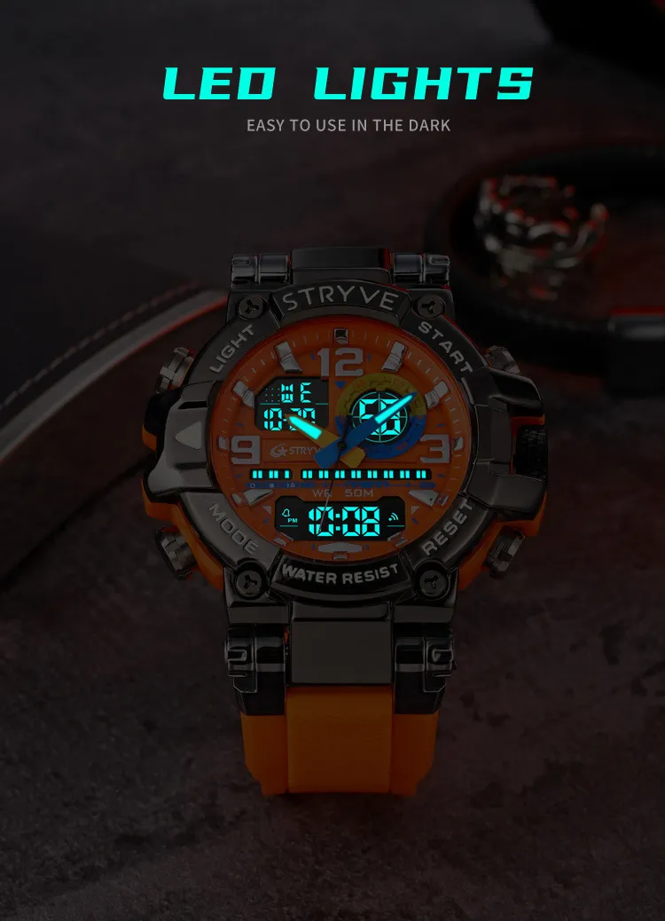 Stryve Sports Luminous Digital Watch - Waterproof Multi-Functional Student Watch for Boys and Girls - Cool Design, Perfect for Cross-Border Dropshipping showcase 15