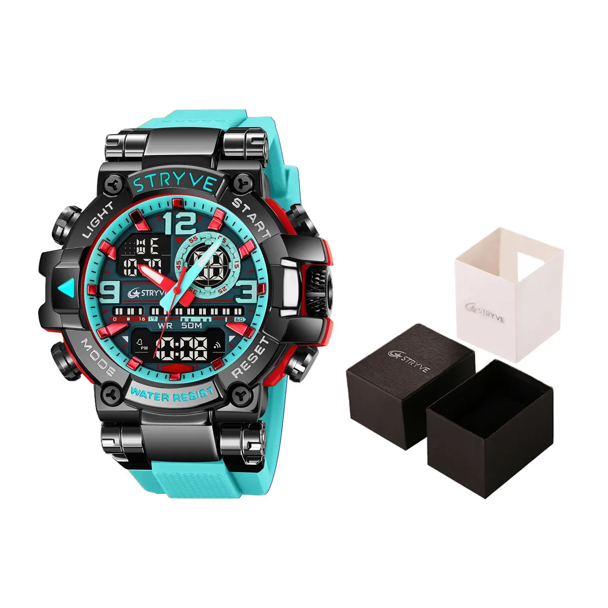 Stryve Sports Luminous Digital Watch - Waterproof Multi-Functional Student Watch for Boys and Girls - Cool Design, Perfect for Cross-Border Dropshipping thumbnail 10