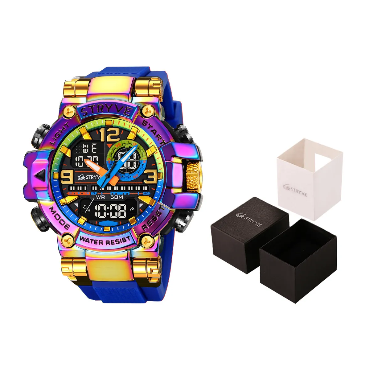 Stryve Sports Luminous Digital Watch - Waterproof Multi-Functional Student Watch for Boys and Girls - Cool Design, Perfect for Cross-Border Dropshipping thumbnail 5