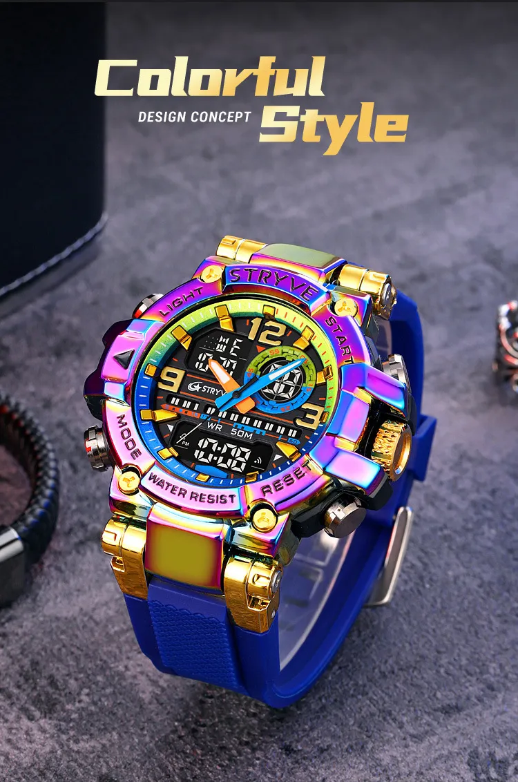 Stryve Sports Luminous Digital Watch - Waterproof Multi-Functional Student Watch for Boys and Girls - Cool Design, Perfect for Cross-Border Dropshipping showcase 6
