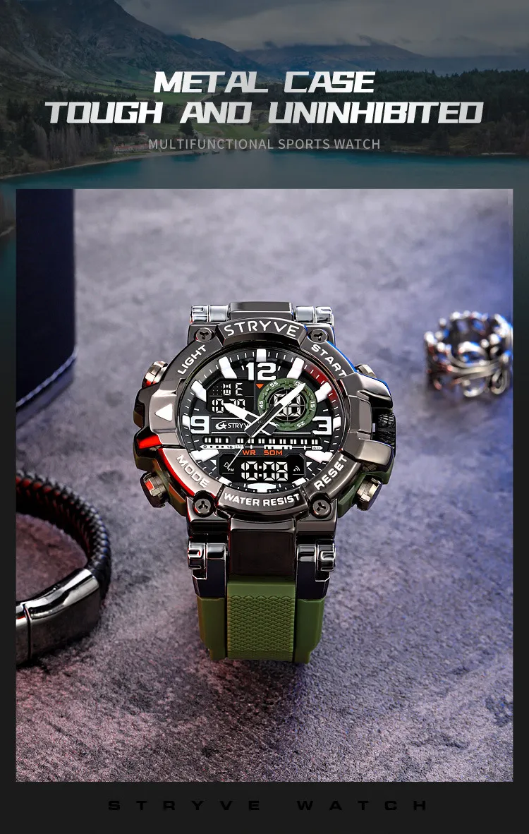 Stryve Sports Luminous Digital Watch - Waterproof Multi-Functional Student Watch for Boys and Girls - Cool Design, Perfect for Cross-Border Dropshipping showcase 9