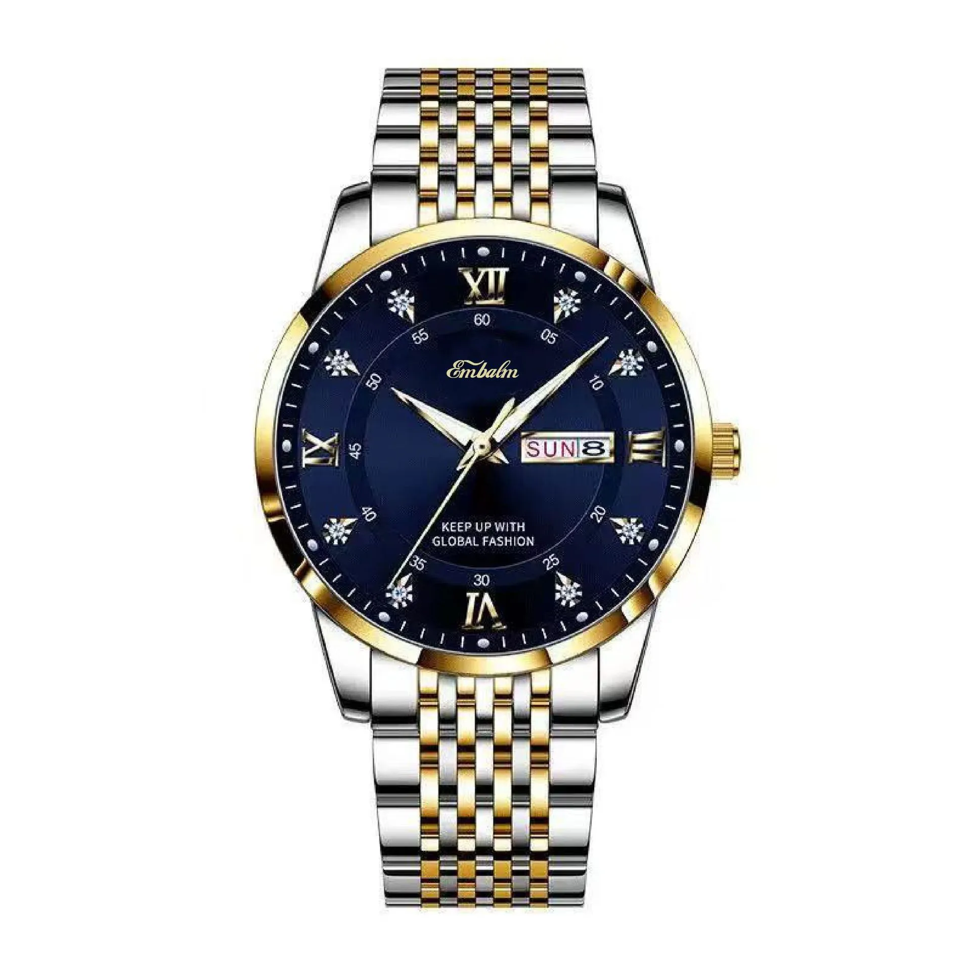 Men's Waterproof Luminous Quartz Watch with Date Display - Stylish Wristwatch for Everyday Wear thumbnail 3