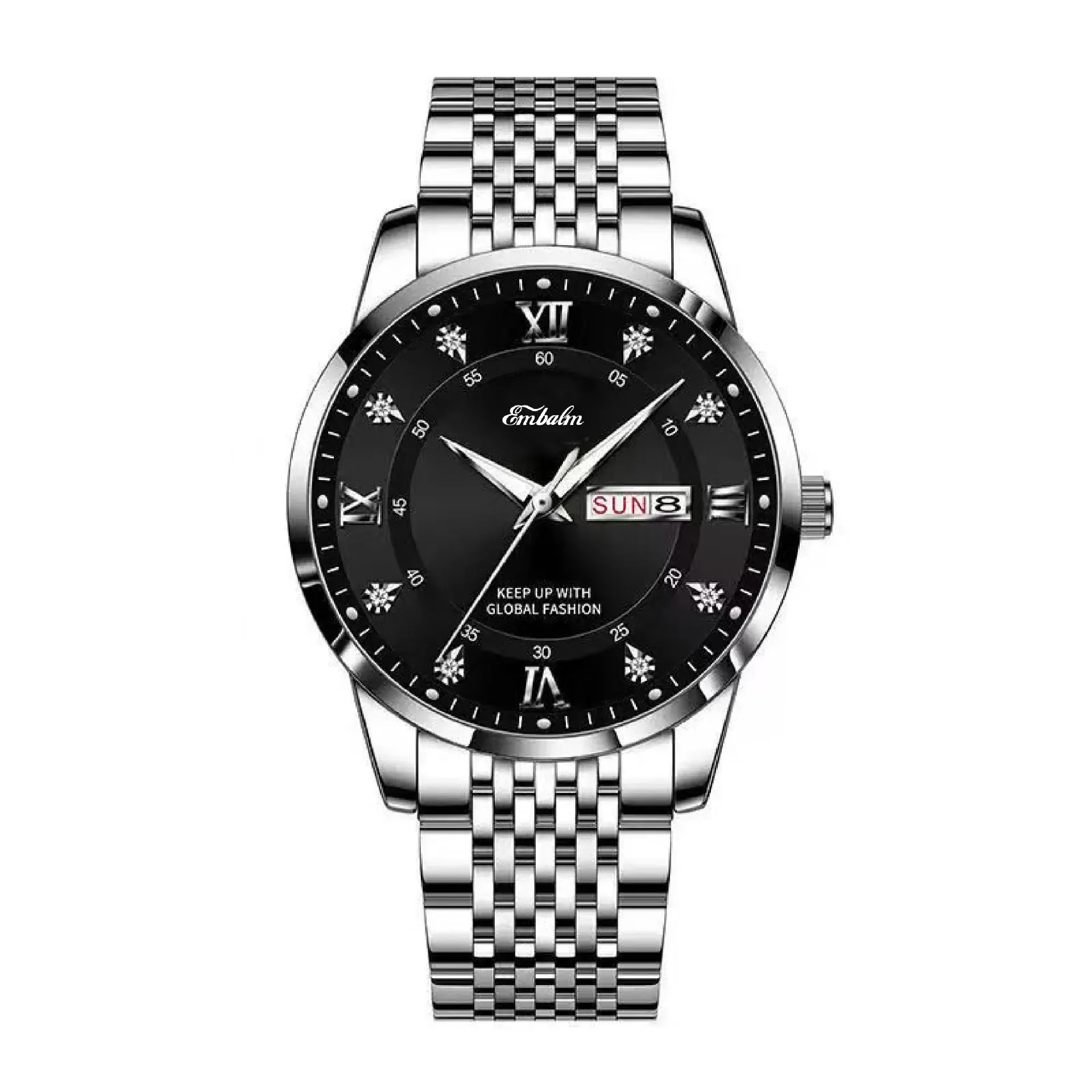 Men's Waterproof Luminous Quartz Watch with Date Display - Stylish Wristwatch for Everyday Wear thumbnail 5