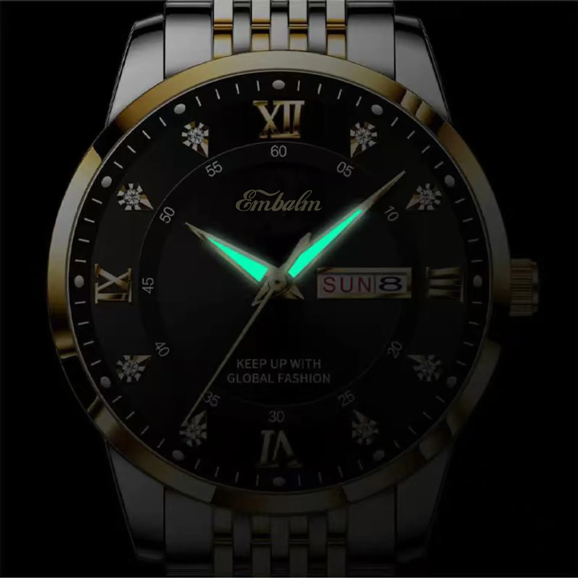 Men's Waterproof Luminous Quartz Watch with Date Display - Stylish Wristwatch for Everyday Wear thumbnail 2
