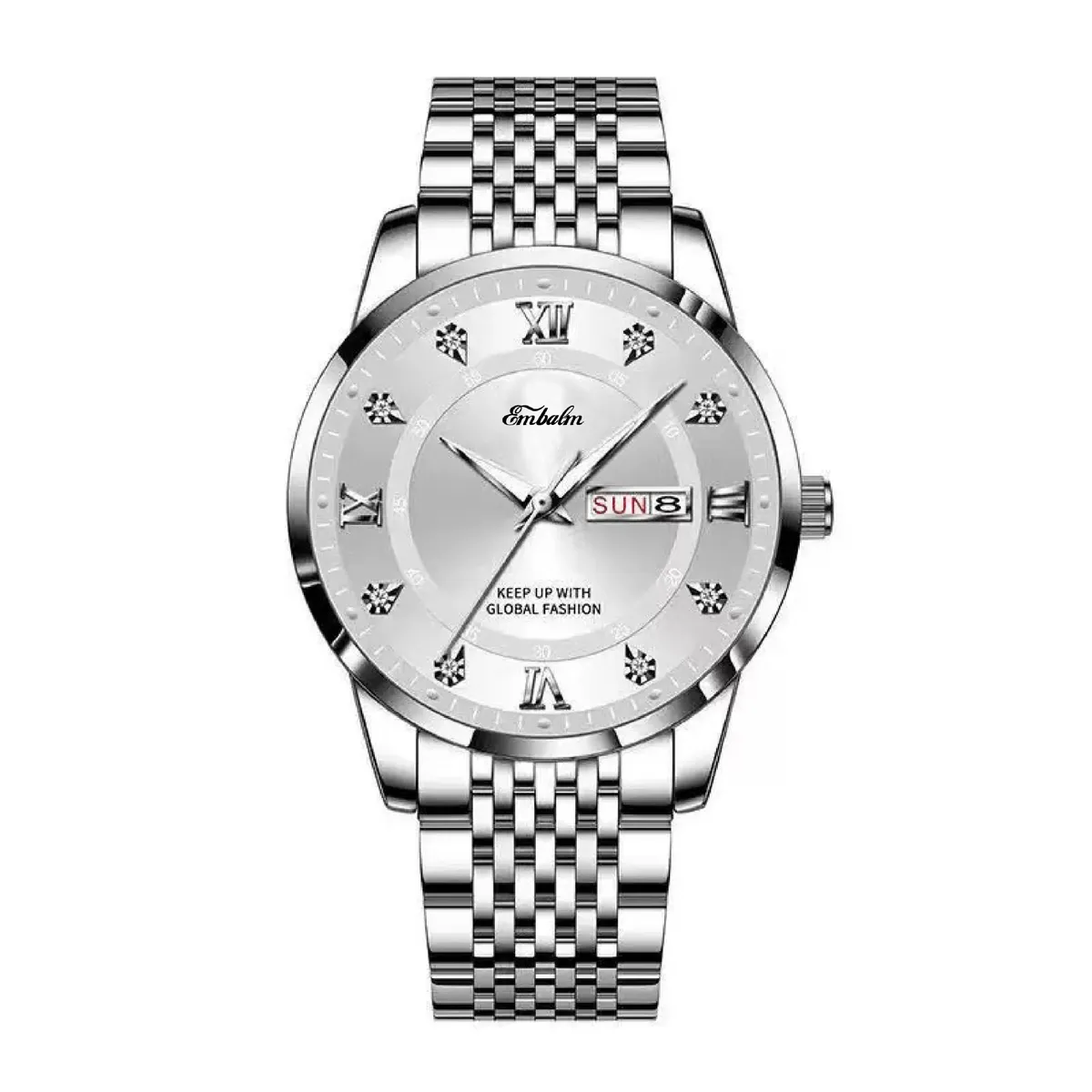 Men's Waterproof Luminous Quartz Watch with Date Display - Stylish Wristwatch for Everyday Wear showcase 9