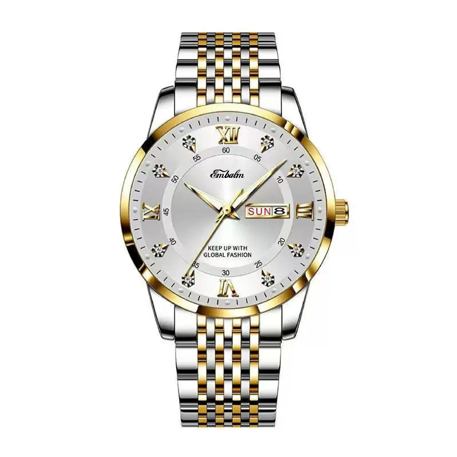 Men's Waterproof Luminous Quartz Watch with Date Display - Stylish Wristwatch for Everyday Wear thumbnail 9