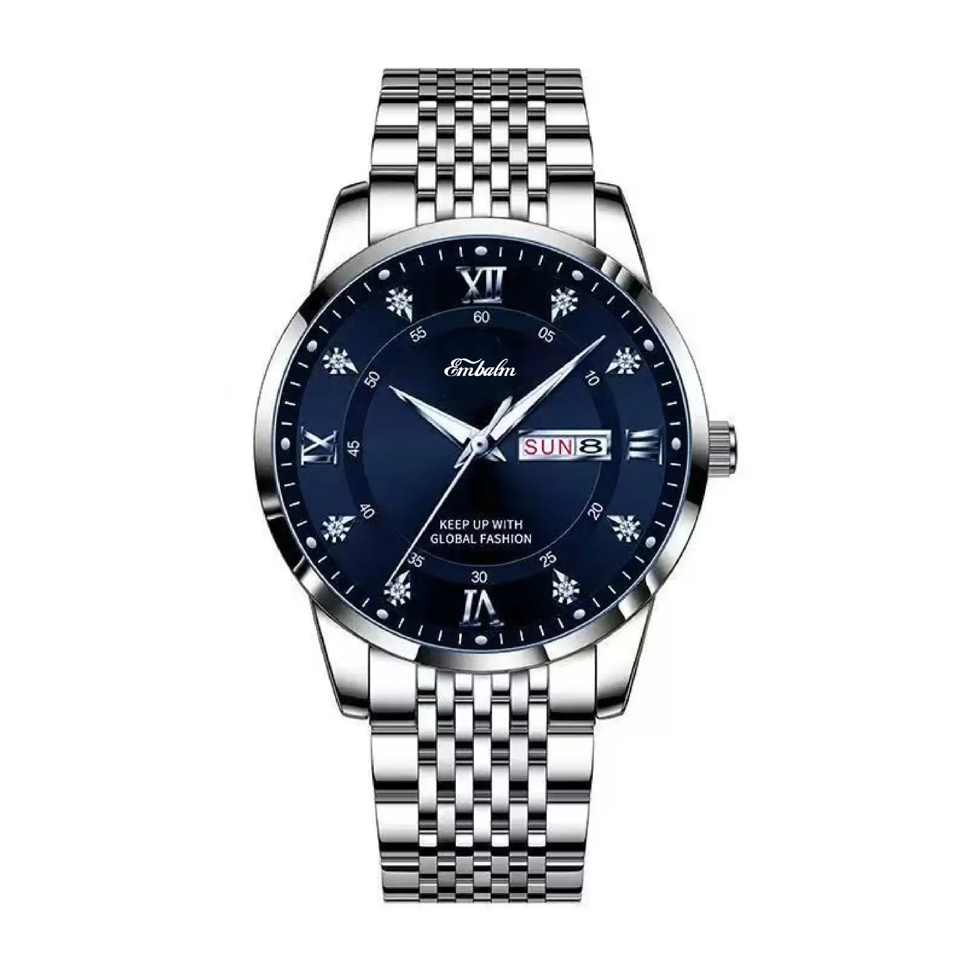 Men's Waterproof Luminous Quartz Watch with Date Display - Stylish Wristwatch for Everyday Wear thumbnail 6