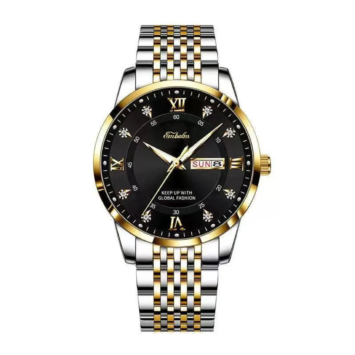 Men's Waterproof Luminous Quartz Watch with Date Display - Stylish Wristwatch for Everyday Wear showcase 7