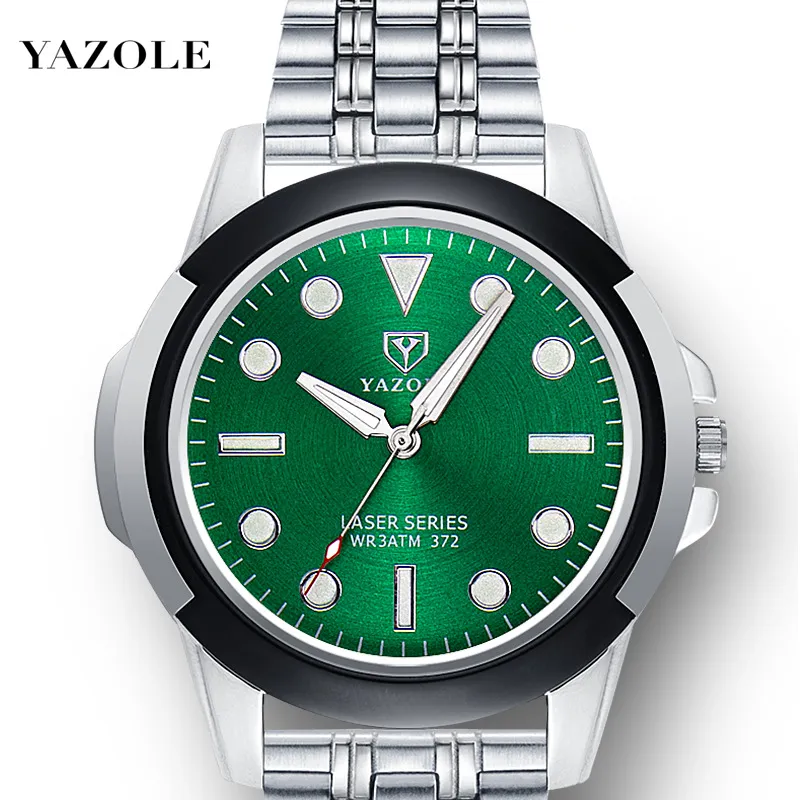 Yazole 372 Men's Quartz Watch - Fashionable Luminous Waterproof Sport Wristwatch for Everyday Wear thumbnail 1