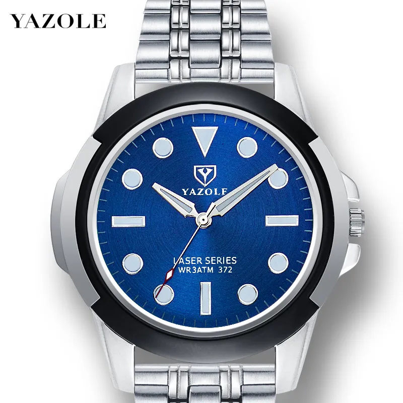Yazole 372 Men's Quartz Watch - Fashionable Luminous Waterproof Sport Wristwatch for Everyday Wear thumbnail 2