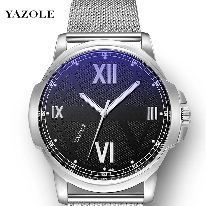 Yazole 389 Men's Business Watch - Waterproof Stainless Steel Quartz Wristwatch for Sport and Everyday Wear thumbnail 4