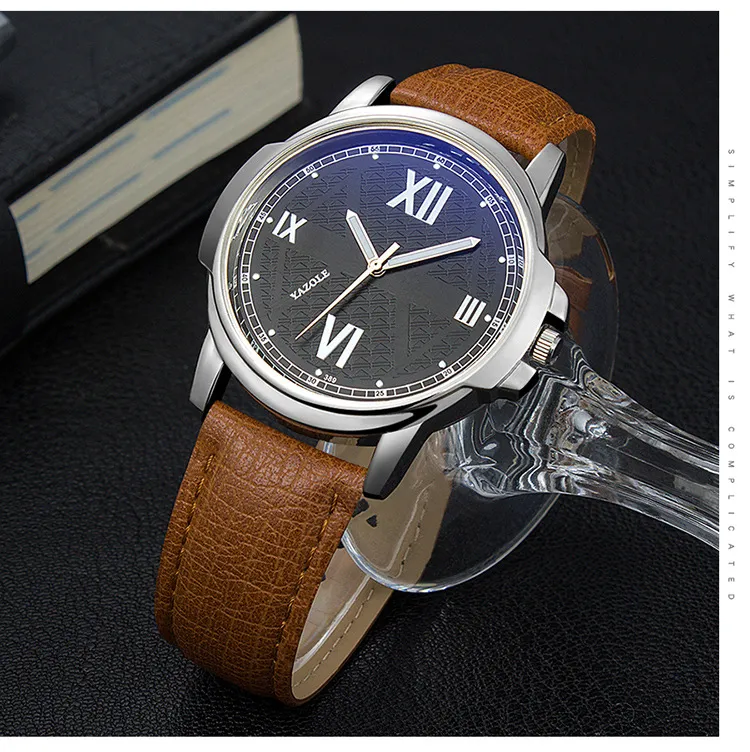 Yazole 389 Men's Business Watch - Waterproof Stainless Steel Quartz Wristwatch for Sport and Everyday Wear showcase 19