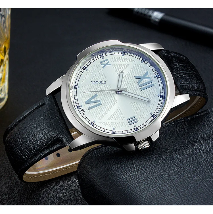 Yazole 389 Men's Business Watch - Waterproof Stainless Steel Quartz Wristwatch for Sport and Everyday Wear showcase 18