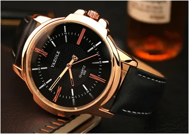Yazole 389 Men's Business Watch - Waterproof Stainless Steel Quartz Wristwatch for Sport and Everyday Wear showcase 2