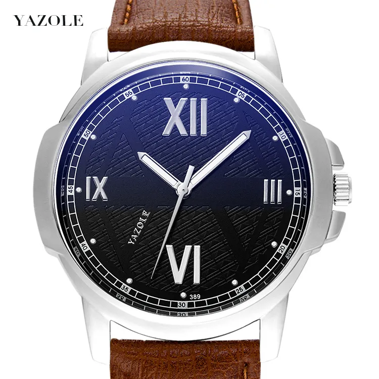 Yazole 389 Men's Business Watch - Waterproof Stainless Steel Quartz Wristwatch for Sport and Everyday Wear thumbnail 1
