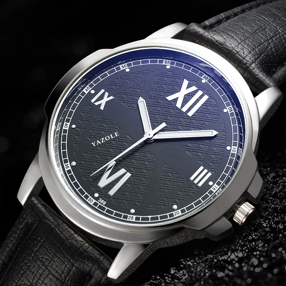 Yazole 389 Men's Business Watch - Waterproof Stainless Steel Quartz Wristwatch for Sport and Everyday Wear thumbnail 2