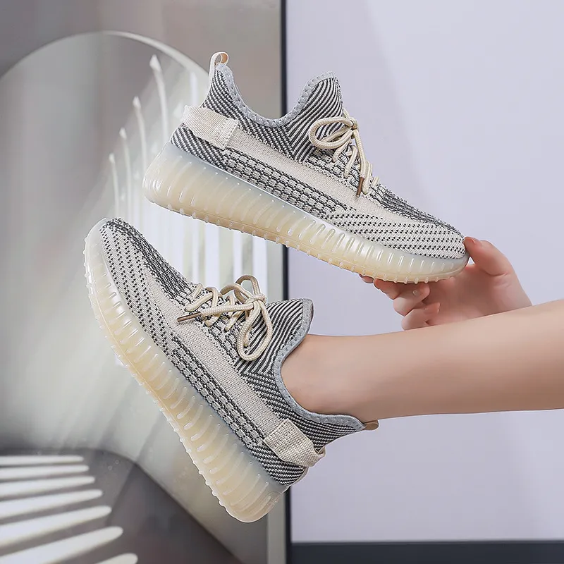 Women's Coconut Shoes 2024 New Flying Woven Jelly Sneakers - Korean Style Breathable Comfortable Casual Running Shoes for Students thumbnail 7