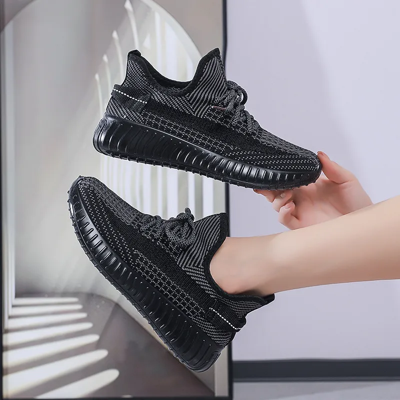 Women's Coconut Shoes 2024 New Flying Woven Jelly Sneakers - Korean Style Breathable Comfortable Casual Running Shoes for Students thumbnail 8