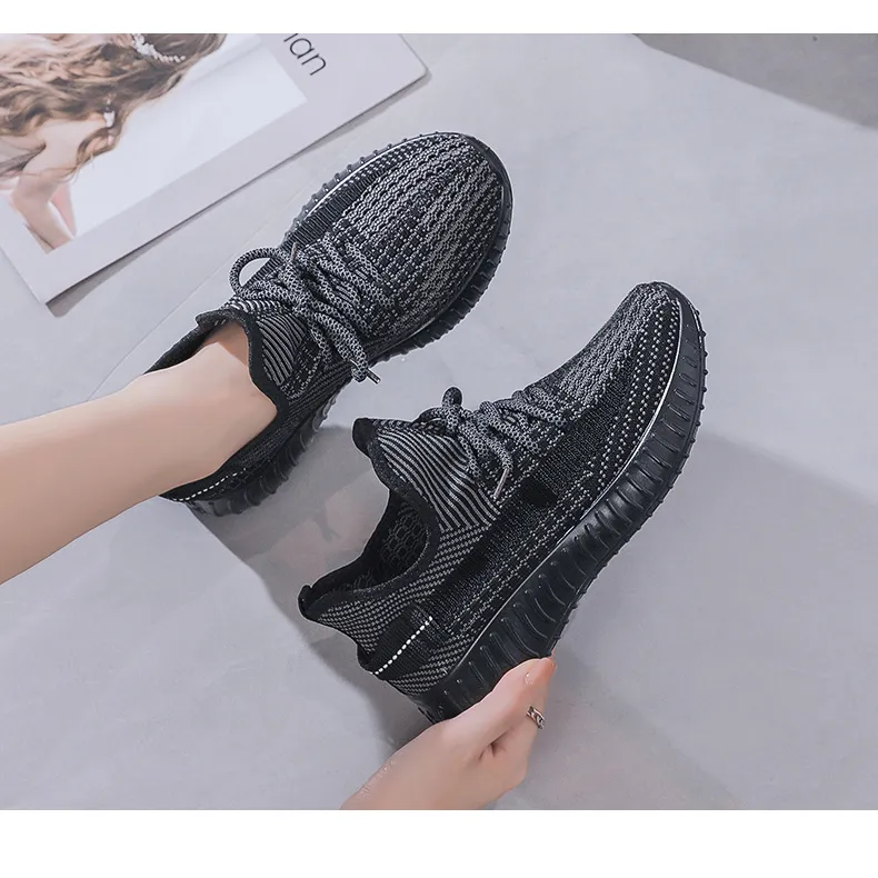 Women's Coconut Shoes 2024 New Flying Woven Jelly Sneakers - Korean Style Breathable Comfortable Casual Running Shoes for Students showcase 3