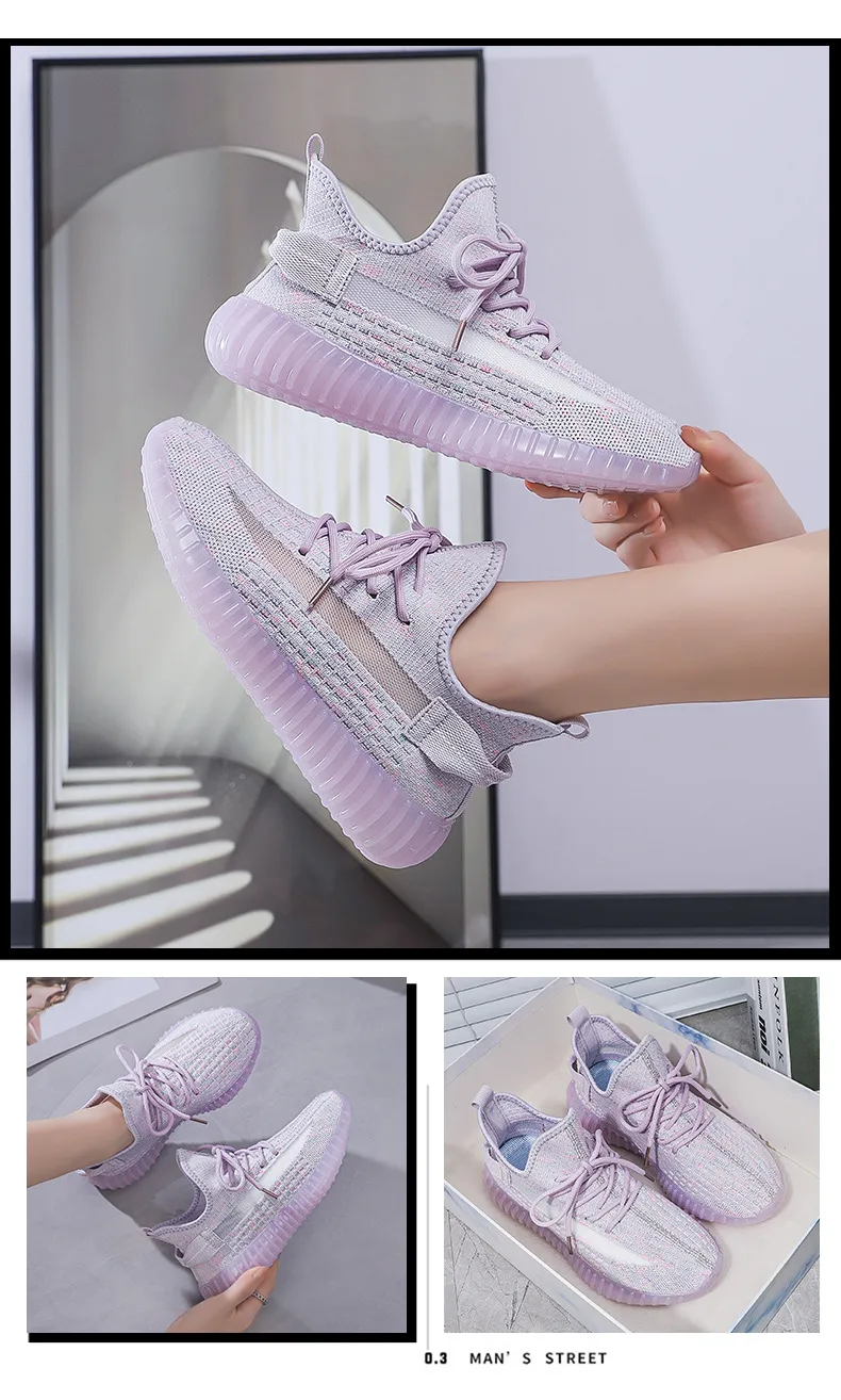 Women's Coconut Shoes 2024 New Flying Woven Jelly Sneakers - Korean Style Breathable Comfortable Casual Running Shoes for Students showcase 15