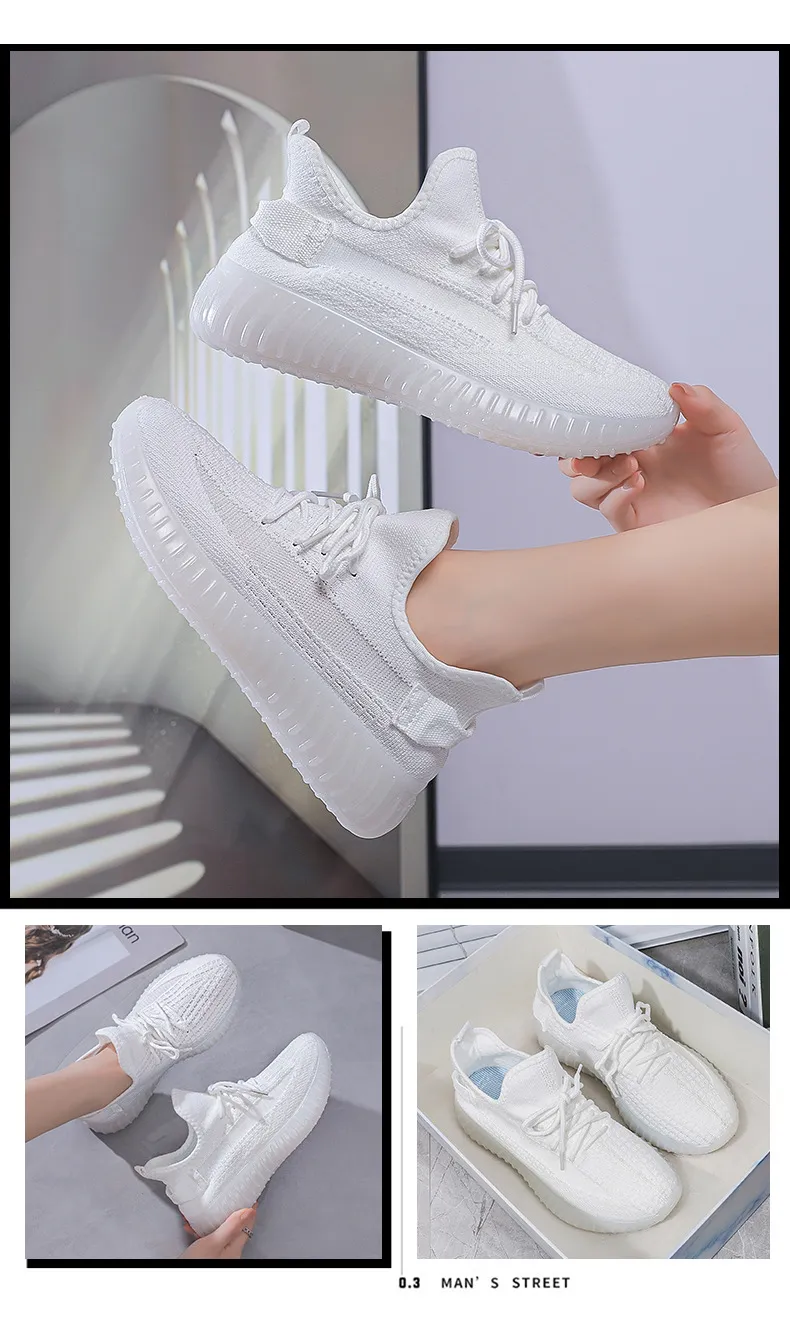 Women's Coconut Shoes 2024 New Flying Woven Jelly Sneakers - Korean Style Breathable Comfortable Casual Running Shoes for Students showcase 17
