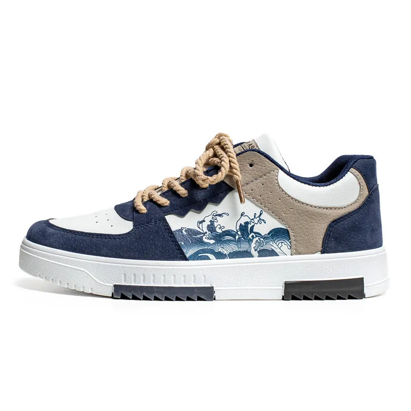 Men's Casual Sneakers 2025 Spring Fashion Brand Sports Leisure Flat Shoes Versatile Niche Design Student Trendy Footwear Comfortable Walking Shoes thumbnail 5