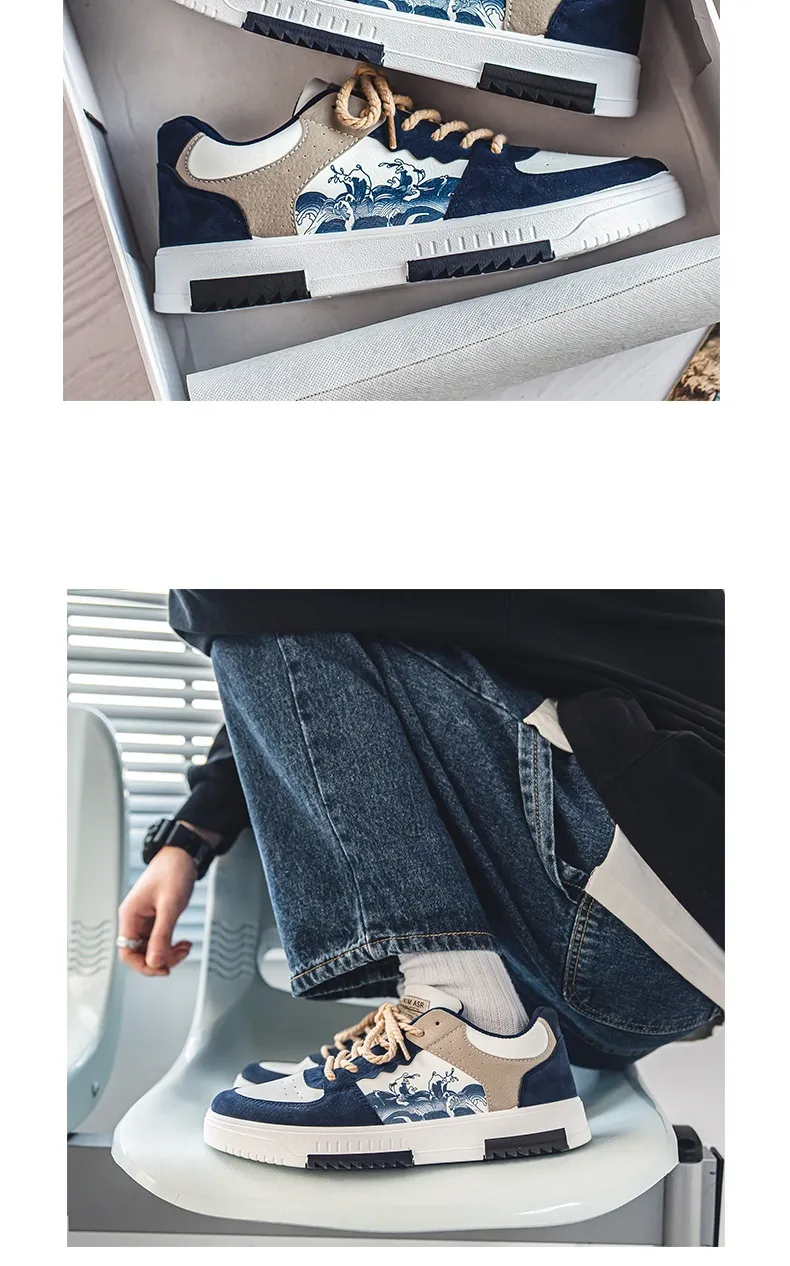 Men's Casual Sneakers 2025 Spring Fashion Brand Sports Leisure Flat Shoes Versatile Niche Design Student Trendy Footwear Comfortable Walking Shoes showcase 6