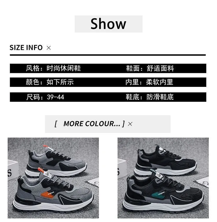 Men's Summer Breathable Mesh Sneakers Lightweight Running Shoes Casual Sports Walking Shoes Soft Sole Comfortable Athletic Footwear showcase 13