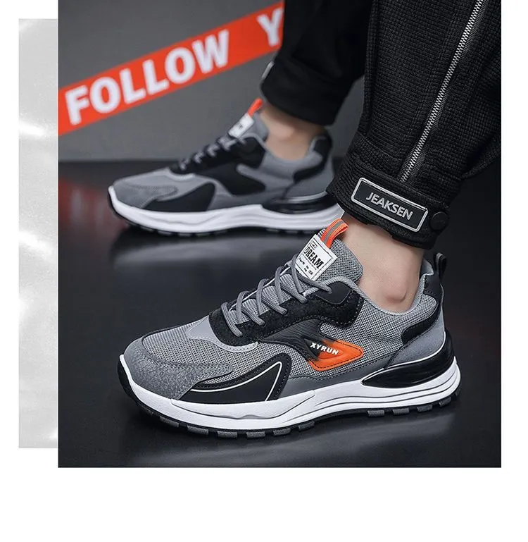 Men's Summer Breathable Mesh Sneakers Lightweight Running Shoes Casual Sports Walking Shoes Soft Sole Comfortable Athletic Footwear showcase 7