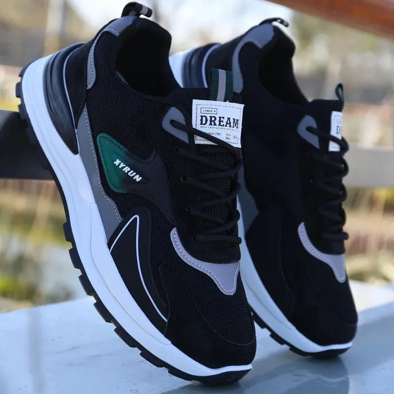 Men's Summer Breathable Mesh Sneakers Lightweight Running Shoes Casual Sports Walking Shoes Soft Sole Comfortable Athletic Footwear thumbnail 4