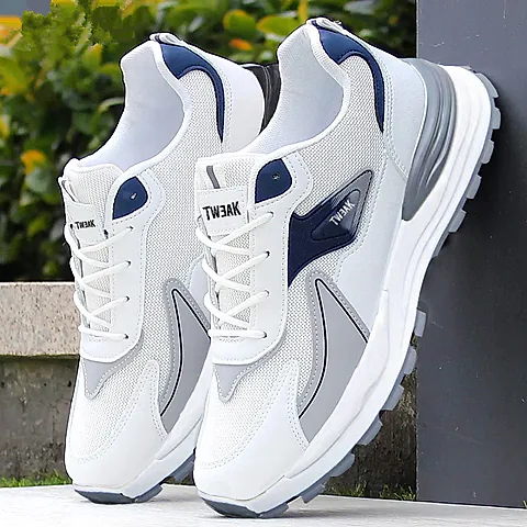 Men's Summer Breathable Mesh Sneakers Lightweight Running Shoes Casual Sports Walking Shoes Soft Sole Comfortable Athletic Footwear
