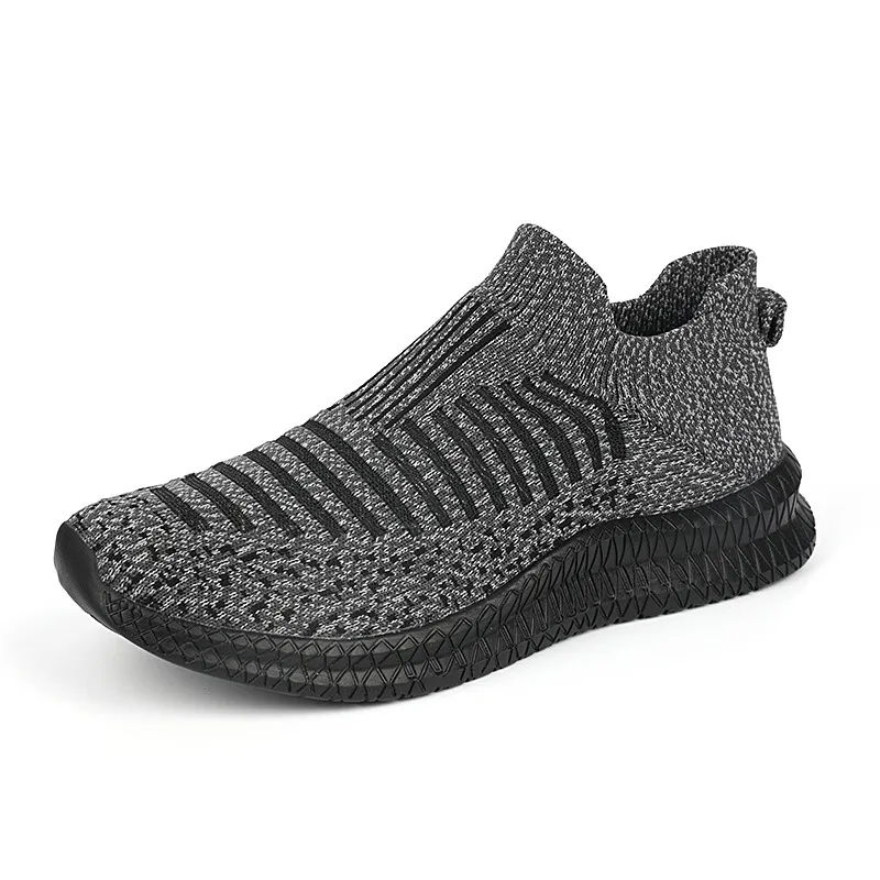 Men's Breathable Mesh Running Shoes - Lightweight Summer Sports Sneakers - Large Size 48 - Trendy Cross-Border Design - Includes Socks thumbnail 7
