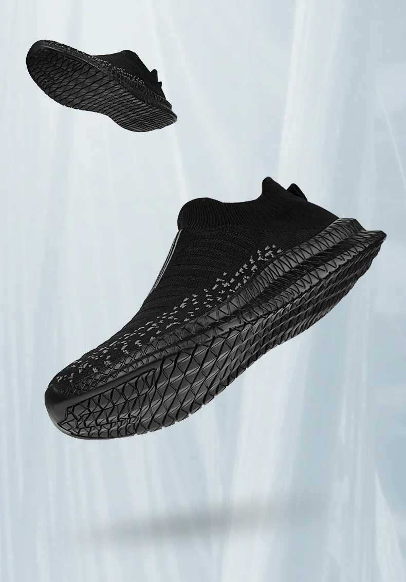 Men's Breathable Mesh Running Shoes - Lightweight Summer Sports Sneakers - Large Size 48 - Trendy Cross-Border Design - Includes Socks showcase 1