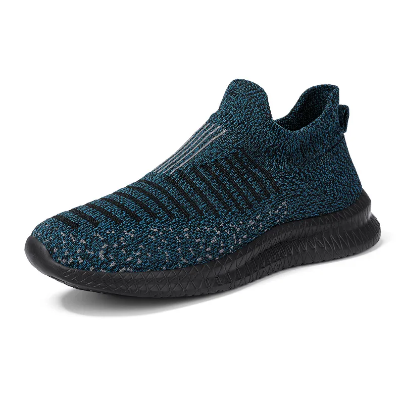 Men's Breathable Mesh Running Shoes - Lightweight Summer Sports Sneakers - Large Size 48 - Trendy Cross-Border Design - Includes Socks thumbnail 6