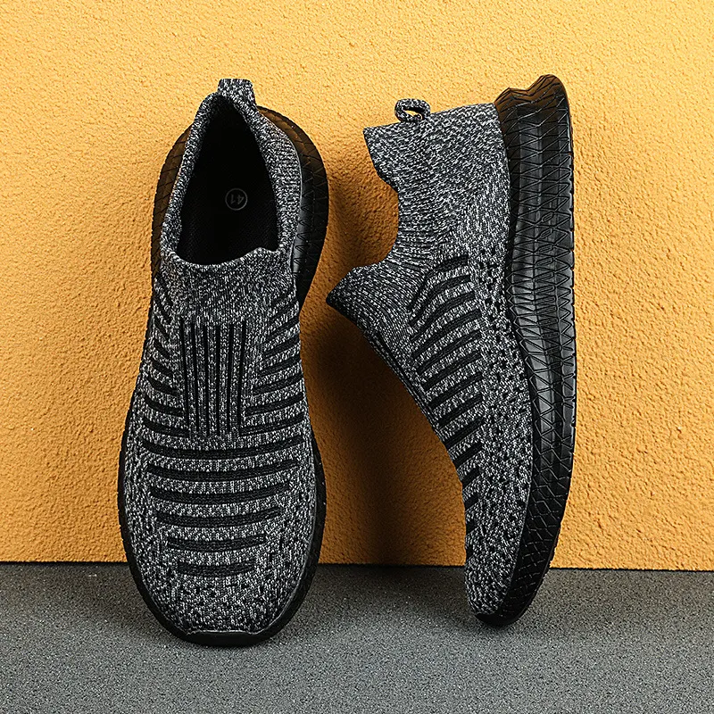Men's Breathable Mesh Running Shoes - Lightweight Summer Sports Sneakers - Large Size 48 - Trendy Cross-Border Design - Includes Socks thumbnail 2