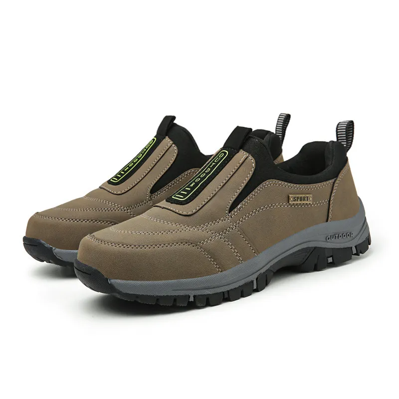 Men's Outdoor Walking Shoes Lightweight Breathable Running Sneakers - Large Size Hiking and Sports Footwear for Elderly and Active Individuals - Trendy Cross-Border Fashion thumbnail 3