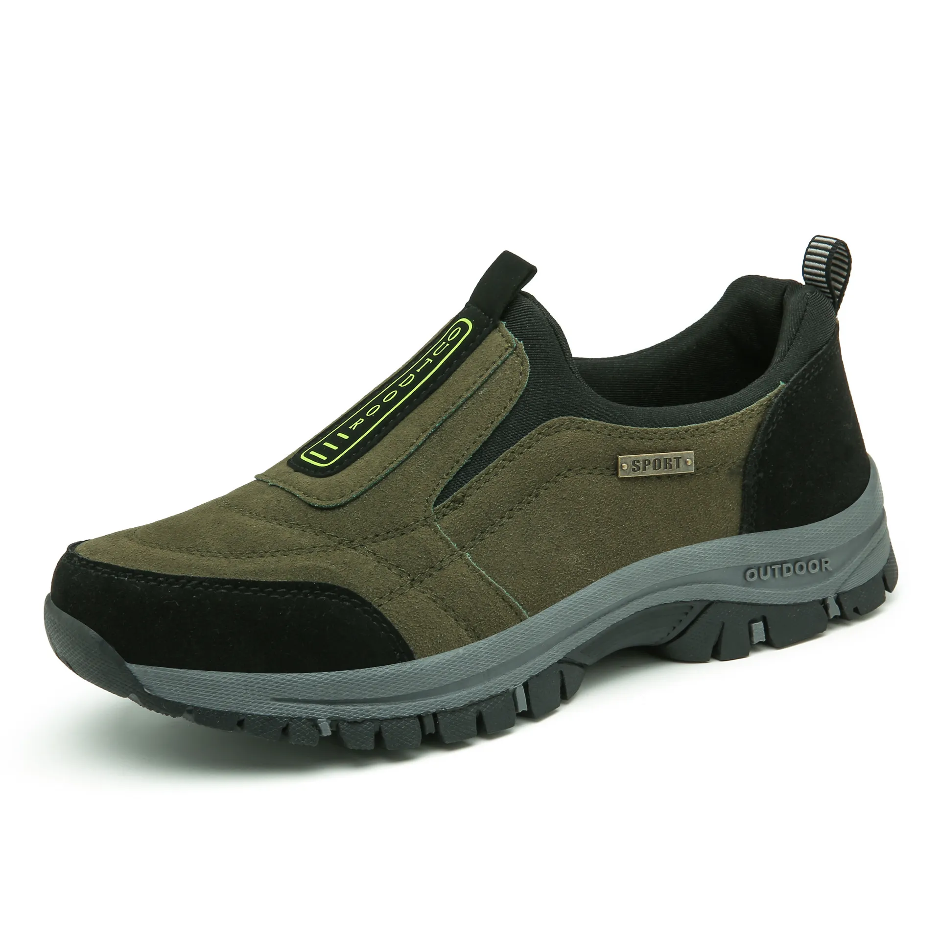 Men's Outdoor Walking Shoes Lightweight Breathable Running Sneakers - Large Size Hiking and Sports Footwear for Elderly and Active Individuals - Trendy Cross-Border Fashion thumbnail 8