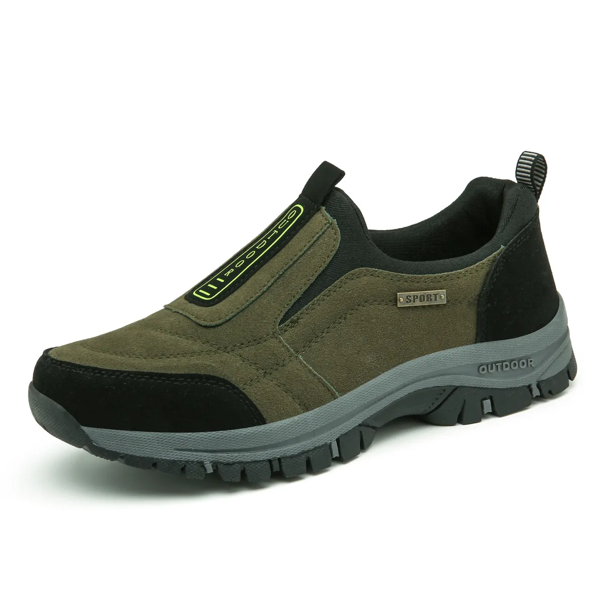 Men's Outdoor Walking Shoes Lightweight Breathable Running Sneakers - Large Size Hiking and Sports Footwear for Elderly and Active Individuals - Trendy Cross-Border Fashion showcase 3