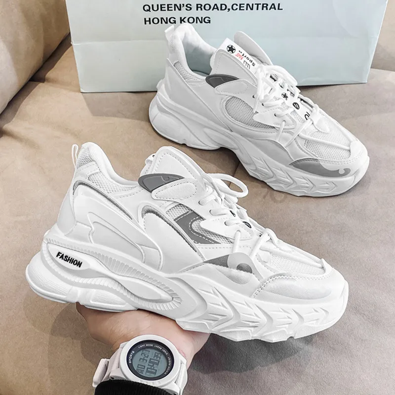 Men's Korean Style Trendy Dad Sneakers - Lightweight Casual Sports Shoes for Youth - Spring/Autumn Fashion, One-Piece Dropshipping Available thumbnail 1