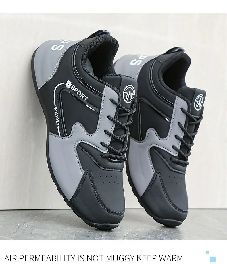Men's Casual Leather Sneakers - Torre New Sports Style - Autumn Fashion TikTok Trending Shoes showcase 16