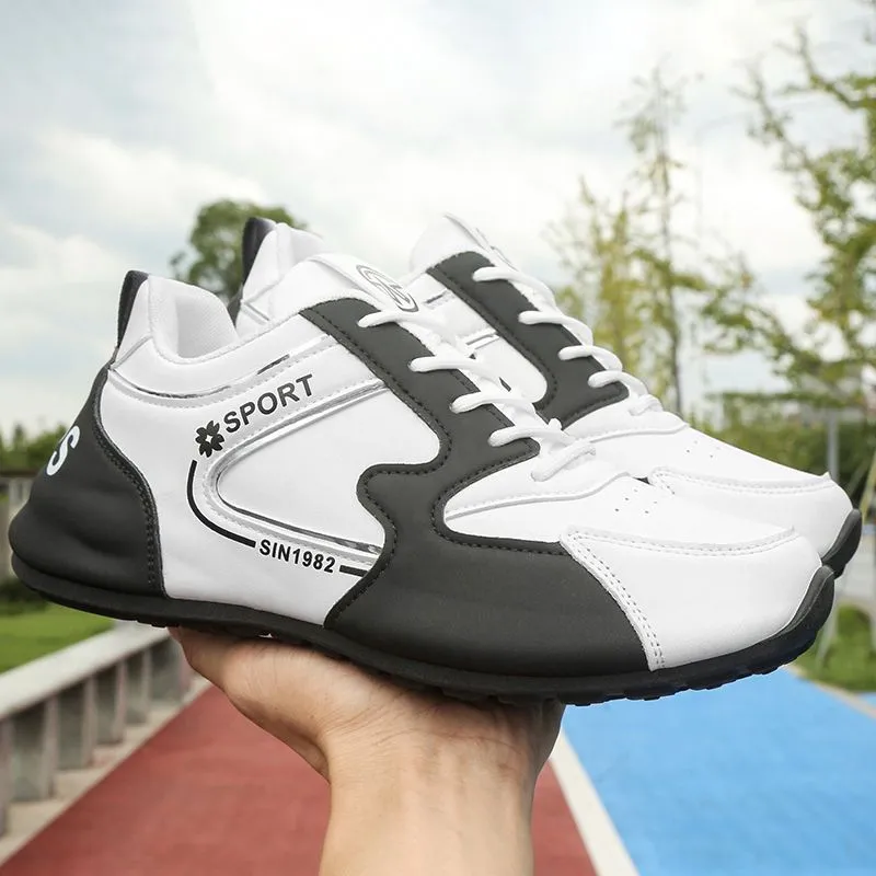 Men's Casual Leather Sneakers - Torre New Sports Style - Autumn Fashion TikTok Trending Shoes thumbnail 4
