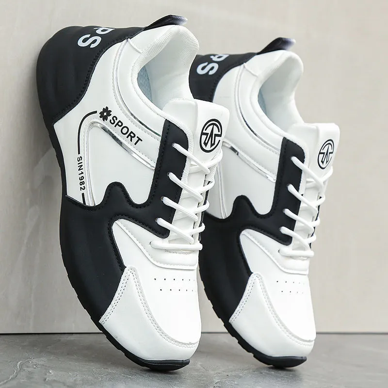 Men's Casual Leather Sneakers - Torre New Sports Style - Autumn Fashion TikTok Trending Shoes thumbnail 1