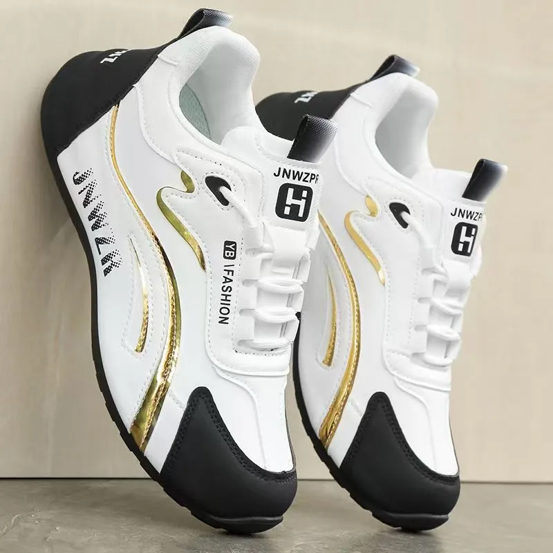Men's Casual Leather Sneakers - Torre New Sports Style - Autumn Fashion TikTok Trending Shoes thumbnail 6