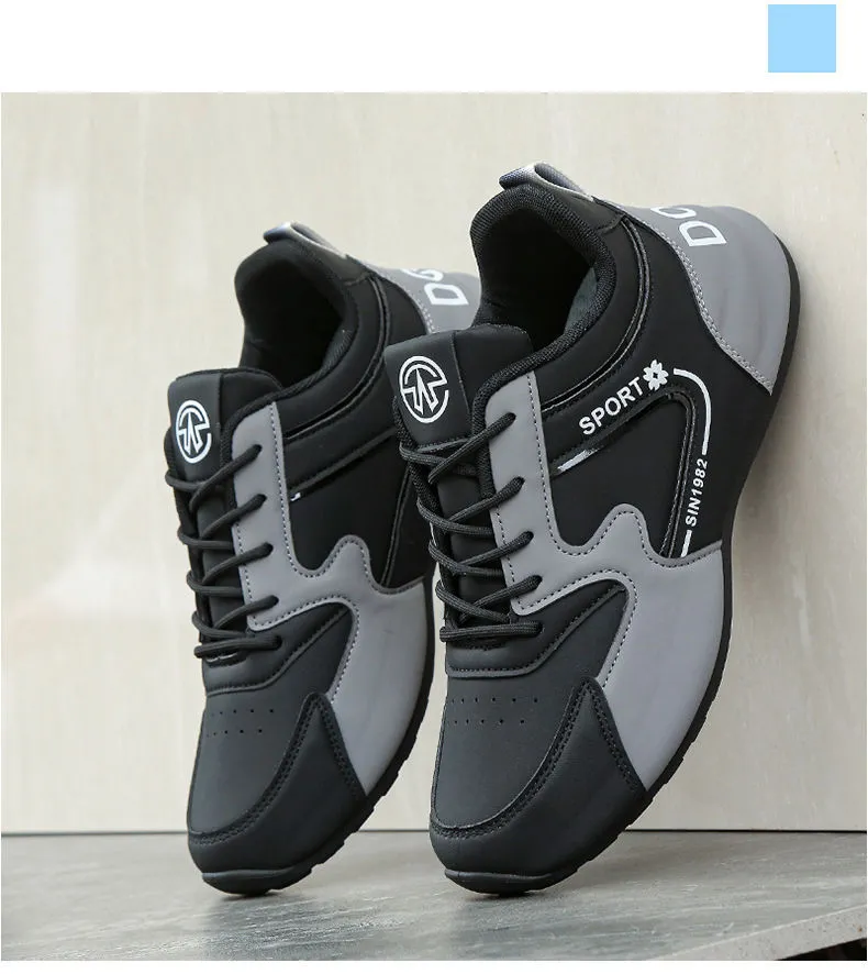 Men's Casual Leather Sneakers - Torre New Sports Style - Autumn Fashion TikTok Trending Shoes showcase 17