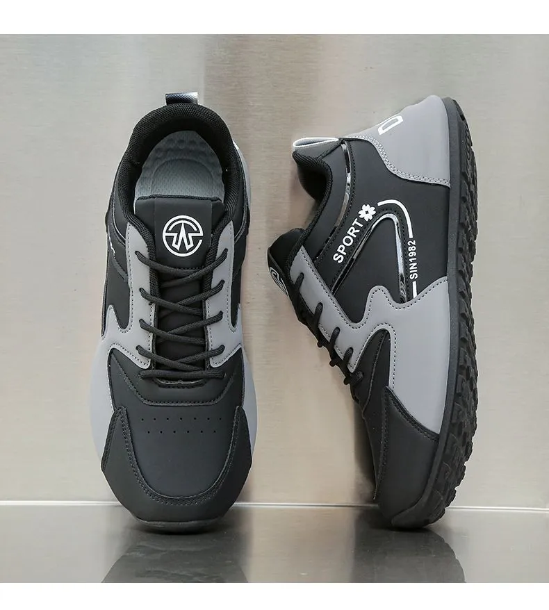 Men's Casual Leather Sneakers - Torre New Sports Style - Autumn Fashion TikTok Trending Shoes showcase 19