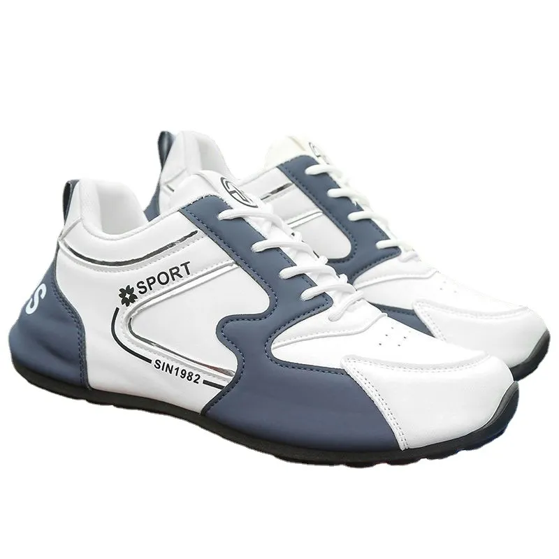 Men's Casual Leather Sneakers - Torre New Sports Style - Autumn Fashion TikTok Trending Shoes thumbnail 5