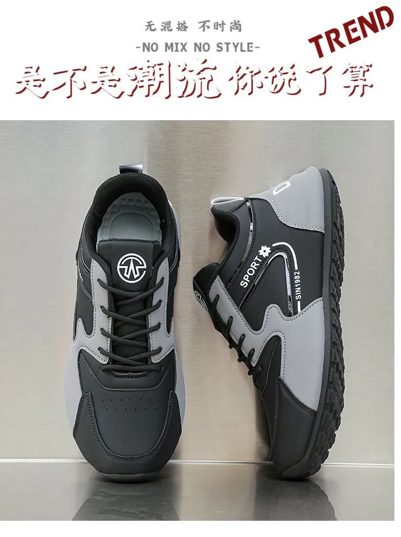 Men's Casual Leather Sneakers - Torre New Sports Style - Autumn Fashion TikTok Trending Shoes showcase 2