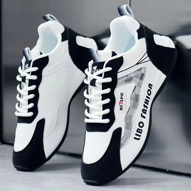 Men's Casual Leather Sneakers - Torre New Sports Style - Autumn Fashion TikTok Trending Shoes thumbnail 10