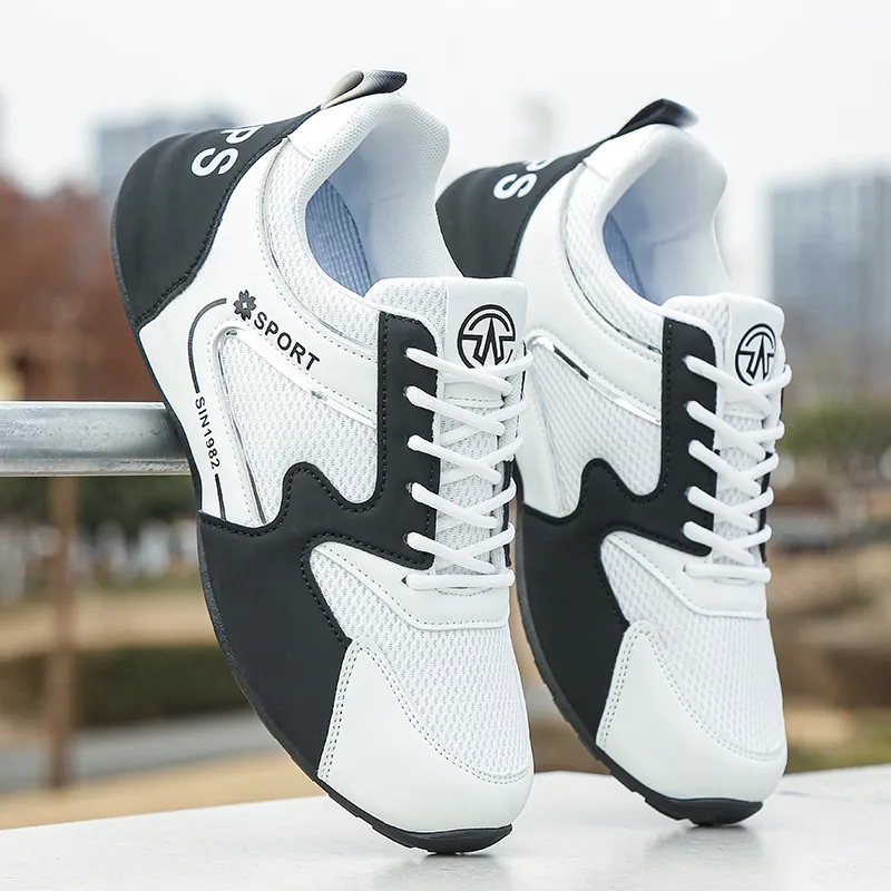 168 - White Black Mesh