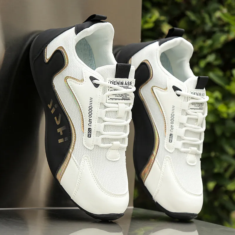 Men's Casual Leather Sneakers - Torre New Sports Style - Autumn Fashion TikTok Trending Shoes thumbnail 9